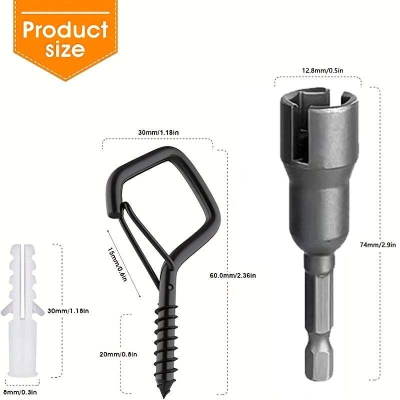 Square Snap Hanging Hooks